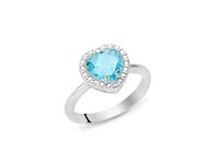 Anello Miluna Donna LA GEMMA DEL CIELO in Argento Topazio LID3464 - LID3464